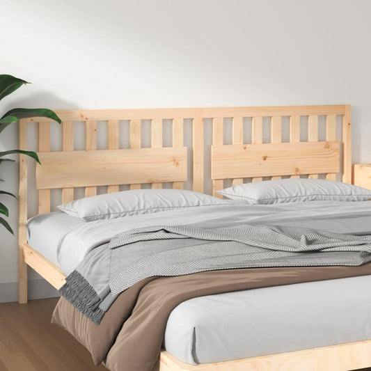 Testiera per Letto 205,5x4x100 cm in Legno Massello di Pino - homemem39