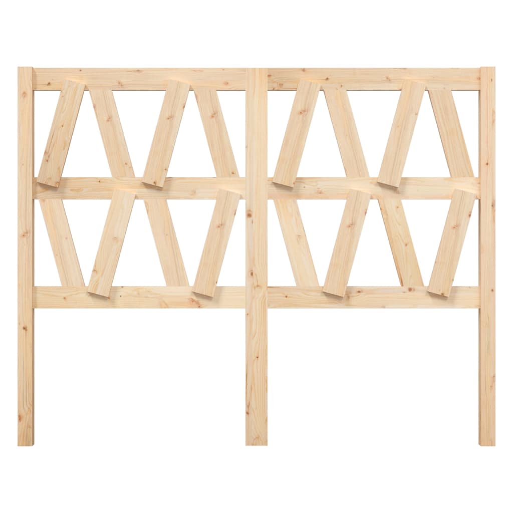 Testiera per Letto 141x4x100 cm in Legno Massello di Pino - homemem39