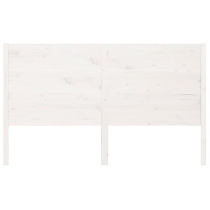 Testiera per Letto Bianca 206x4x100 cm Legno Massello di Pino - homemem39