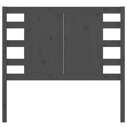 Testiera per Letto Grigia 81x4x100 cm in Legno Massello di Pino - homemem39