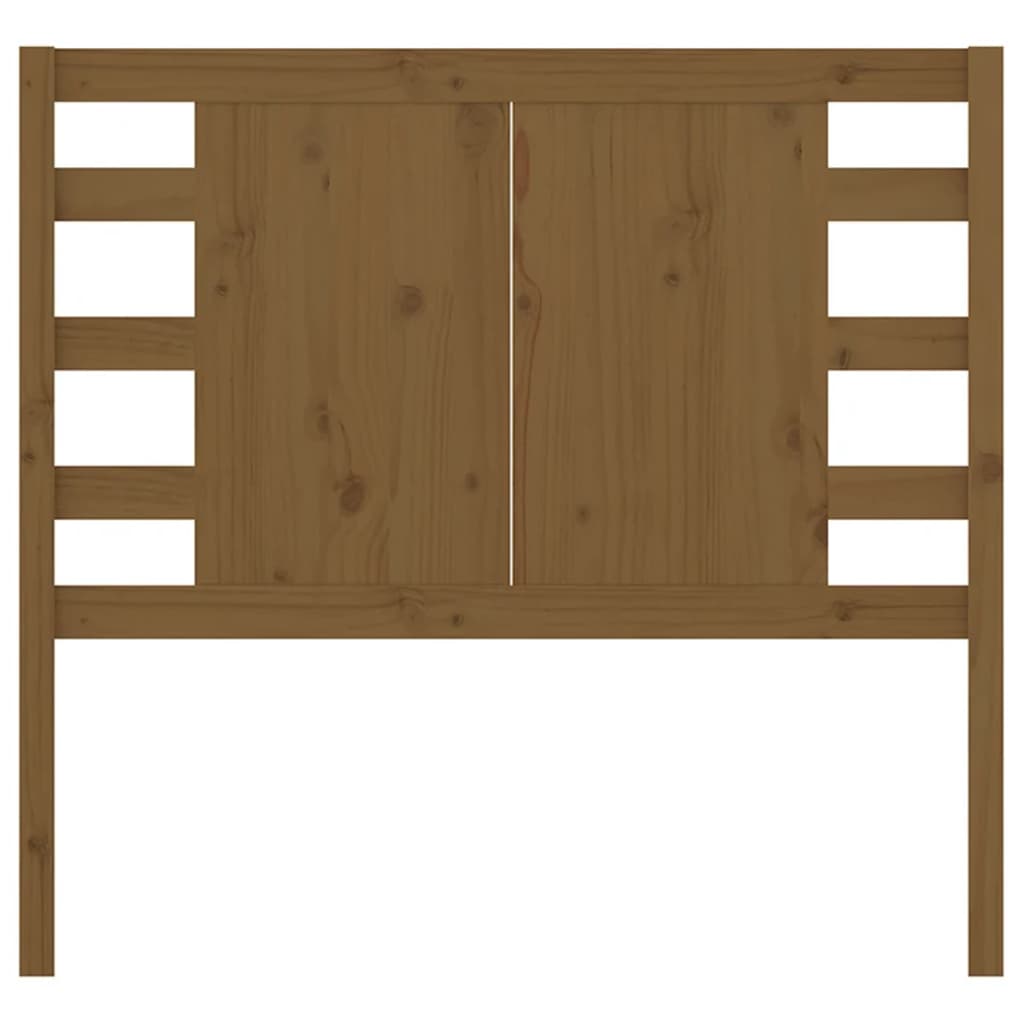 Testiera per Letto ambra 81x4x100 cm in Legno Massello di Pino - homemem39