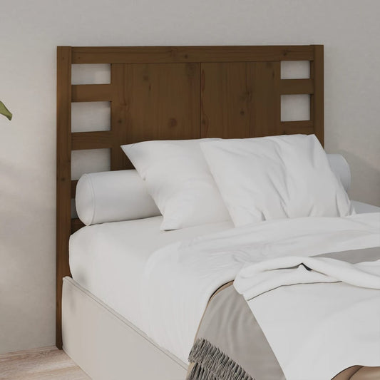 Testiera per Letto ambra 81x4x100 cm in Legno Massello di Pino - homemem39