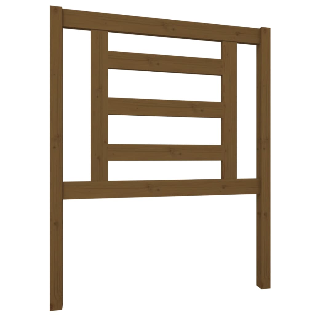 Testiera per Letto ambra 81x4x100 cm in Legno Massello di Pino - homemem39