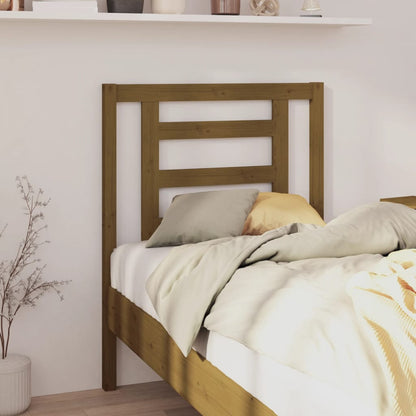 Testiera per Letto ambra 81x4x100 cm in Legno Massello di Pino - homemem39