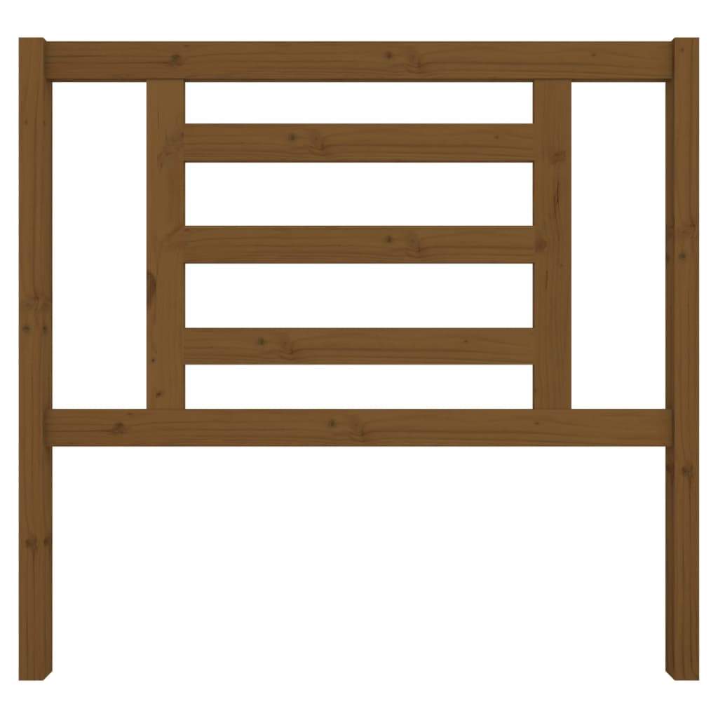 Testiera per Letto ambra 106x4x100 cm in Legno Massello di Pino - homemem39
