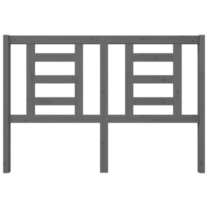 Testiera per Letto Grigia 146x4x100cm in Legno Massello di Pino - homemem39