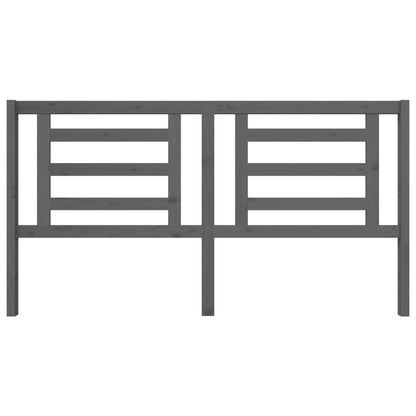 Testiera per Letto Grigia 186x4x100cm in Legno Massello di Pino - homemem39