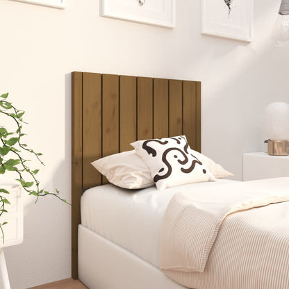 Testiera per Letto ambra 80,5x4x100cm in Legno Massello di Pino - homemem39