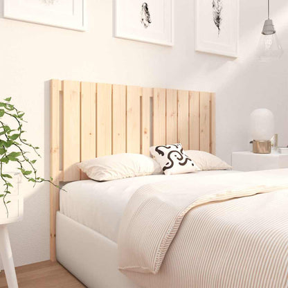 Testiera per Letto 125,5x4x100 cm in Legno Massello di Pino | homemem39