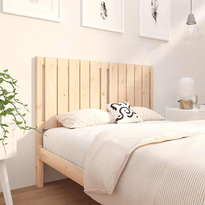 Testiera per Letto 125,5x4x100 cm in Legno Massello di Pino | homemem39