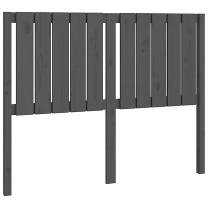 Testiera per Letto Grigia 125,5x4x100 cm Legno Massello di Pino - homemem39
