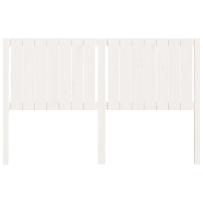 Testiera per Letto Bianca 165,5x4x100 cm Legno Massello di Pino