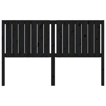 Testiera per Letto Nera 165,5x4x100cm in Legno Massello di Pino - homemem39