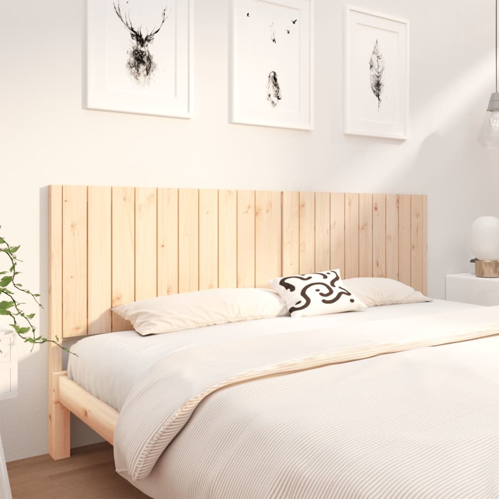 Testiera per Letto 205,5x4x100 cm in Legno Massello di Pino - homemem39
