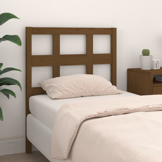 Testiera per Letto ambra 105,5x4x100 cm Legno Massello di Pino - homemem39