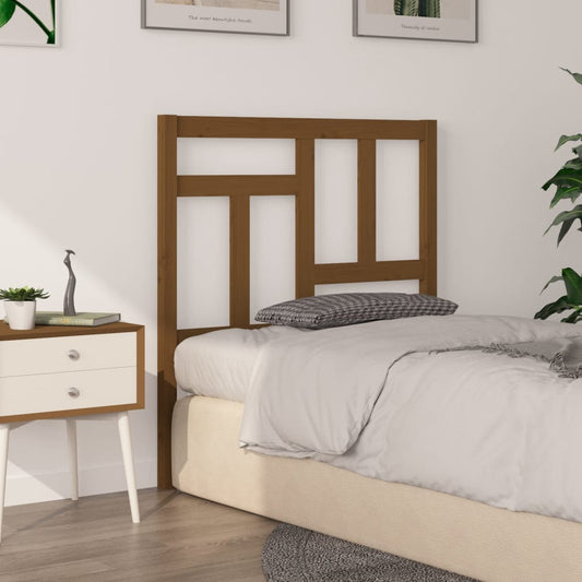 Testiera per Letto ambra 80,5x4x100cm in Legno Massello di Pino - homemem39