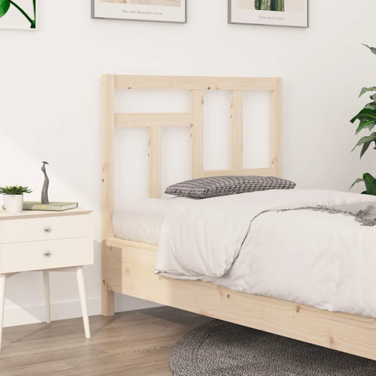 Testiera per Letto 95,5x4x100 cm Legno Massello di Pino - homemem39