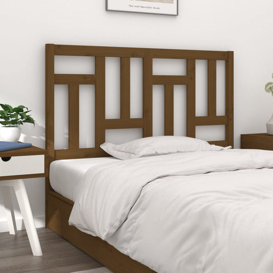 Testiera per Letto ambra 125,5x4x100 cm Legno Massello di Pino - homemem39