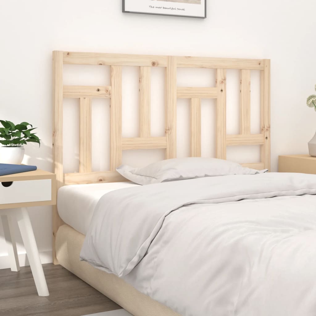 Testiera per Letto 145,5x4x100 cm Legno Massello di Pino - homemem39