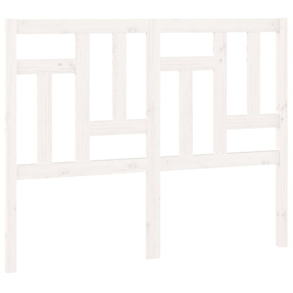 Testiera per Letto Bianca 145,5x4x100 cm Legno Massello di Pino - homemem39