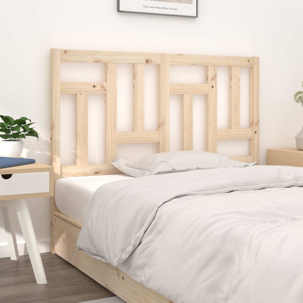 Testiera per Letto 205,5x4x100 cm Legno Massello di Pino - homemem39