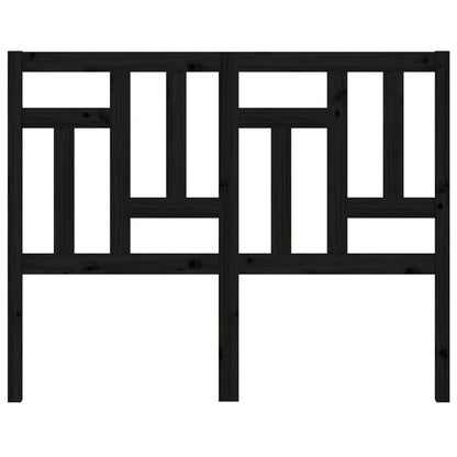 Testiera per Letto Nera 205,5x4x100cm in Legno Massello di Pino - homemem39