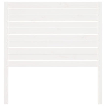 Testiera per Letto Bianca 96x4x100 cm in Legno Massello di Pino - homemem39