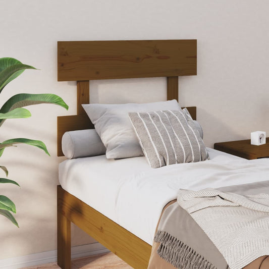 Testiera per Letto ambra 78,5x3x81 cm in Legno Massello di Pino - homemem39