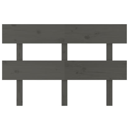 Testiera per Letto Grigia 138x3x81 cm in Legno Massello di Pino - homemem39