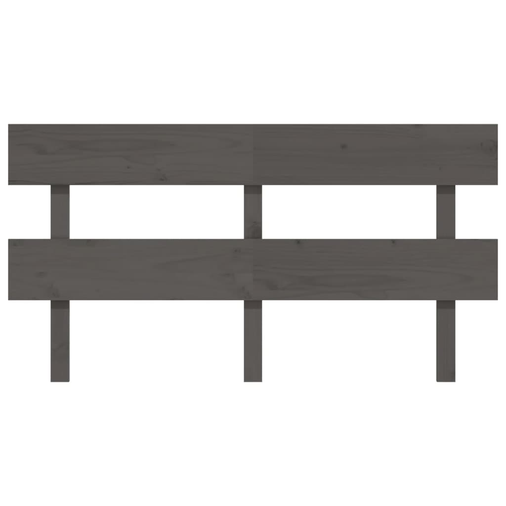 Testiera per Letto Bianca 154x3x81 cm Legno Massello di Pino - homemem39