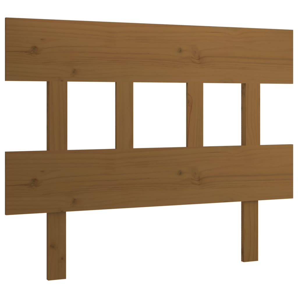 Testiera per Letto ambra 93,5x3x81 cm in Legno Massello di Pino - homemem39
