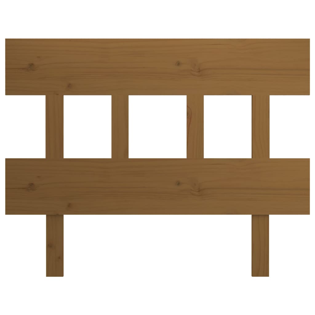 Testiera per Letto ambra 93,5x3x81 cm in Legno Massello di Pino - homemem39