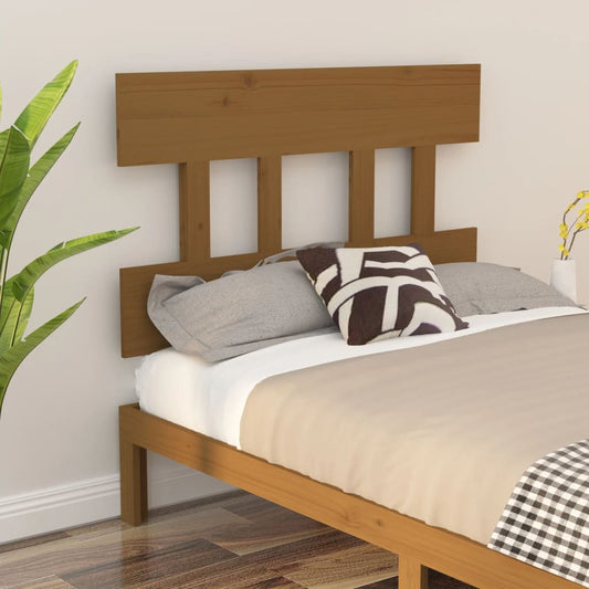 Testiera per Letto ambra 93,5x3x81 cm in Legno Massello di Pino - homemem39