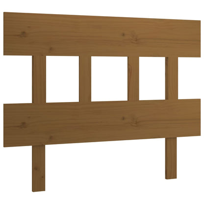 Testiera per Letto ambra 103,5x3x81cm in Legno Massello di Pino - homemem39