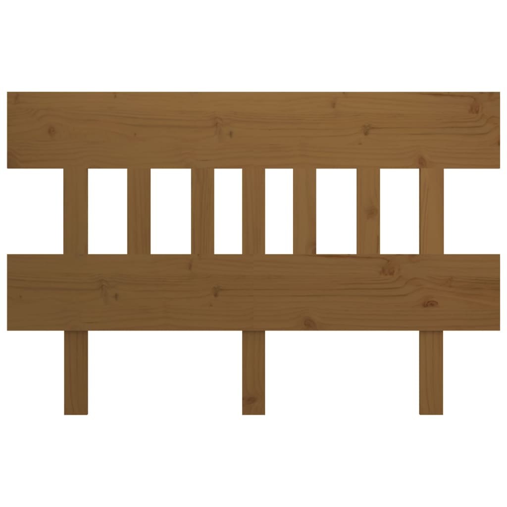 Testiera per Letto ambra 138,5x3x81cm in Legno Massello di Pino - homemem39