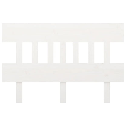 Testiera per Letto Bianca 163,5x3x81 cm Legno Massello di Pino - homemem39