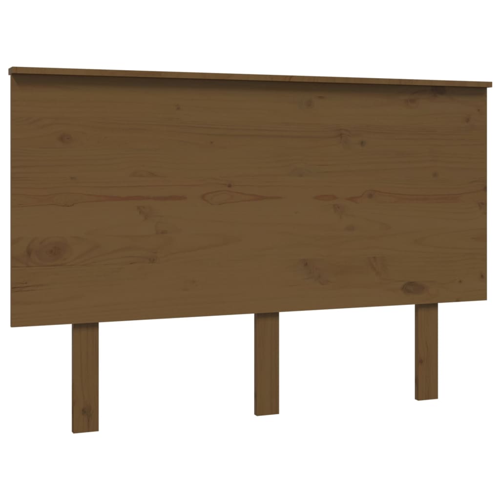 Testiera per Letto ambra 124x6x82,5cm in Legno Massello di Pino - homemem39