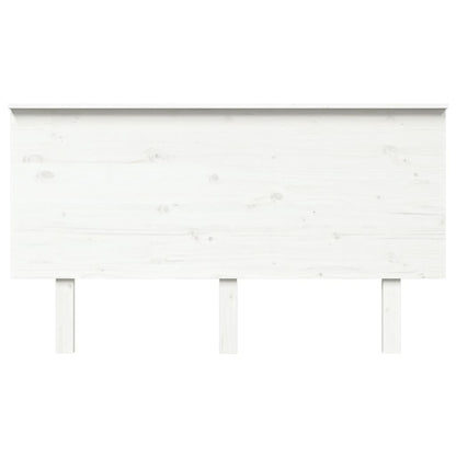 Testiera per Letto Bianca 144x6x82,5cm Legno Massello di Pino - homemem39