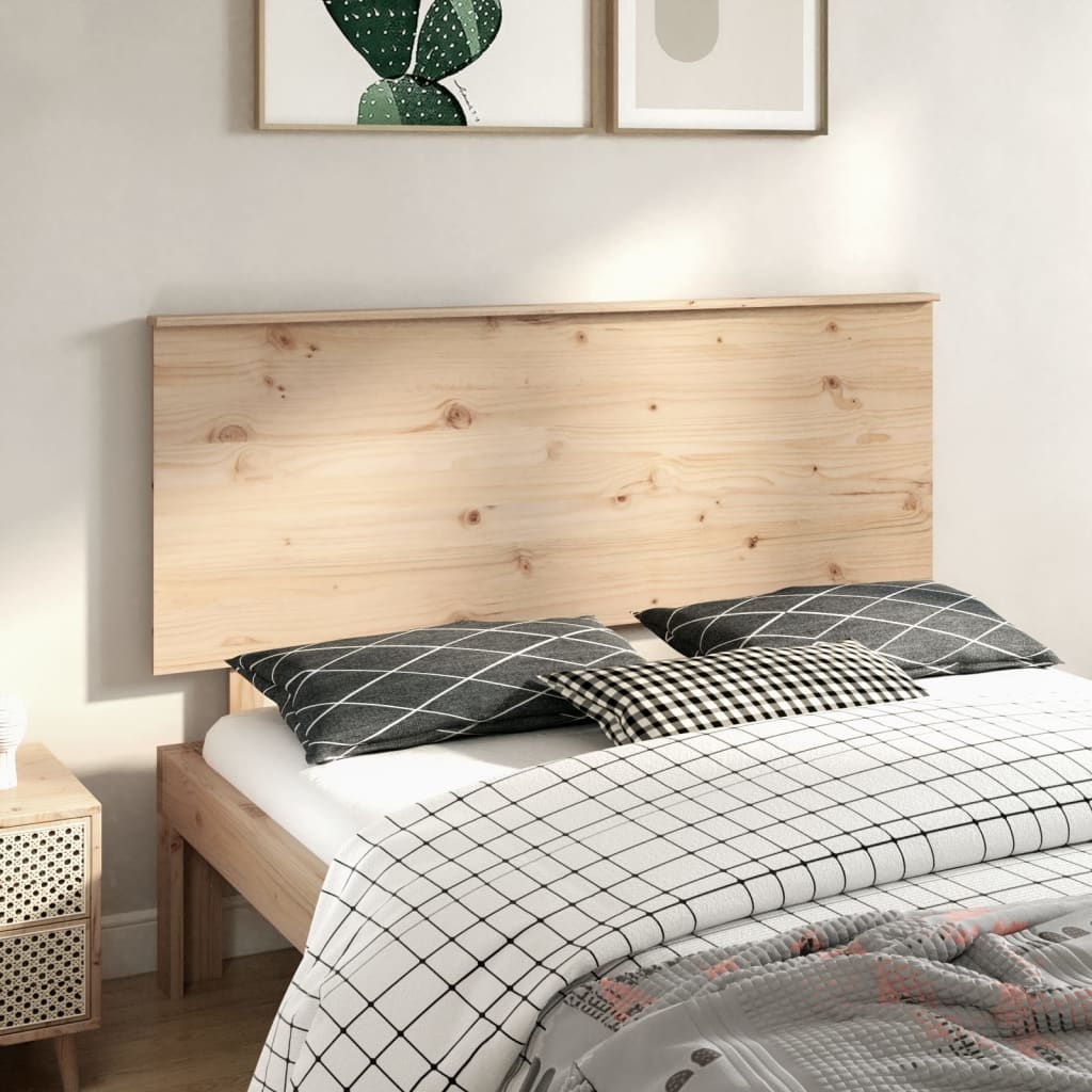 Testiera per Letto 154x6x82,5 cm Legno Massello di Pino - homemem39