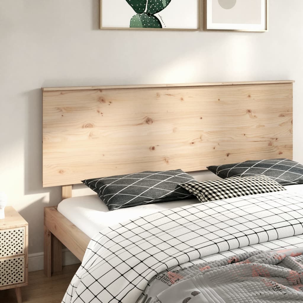 Testiera per Letto 184x6x82,5 cm Legno Massello di Pino - homemem39