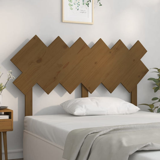 Testiera per Letto Ambra 132x3x81 cm in Legno Massello di Pino - homemem39