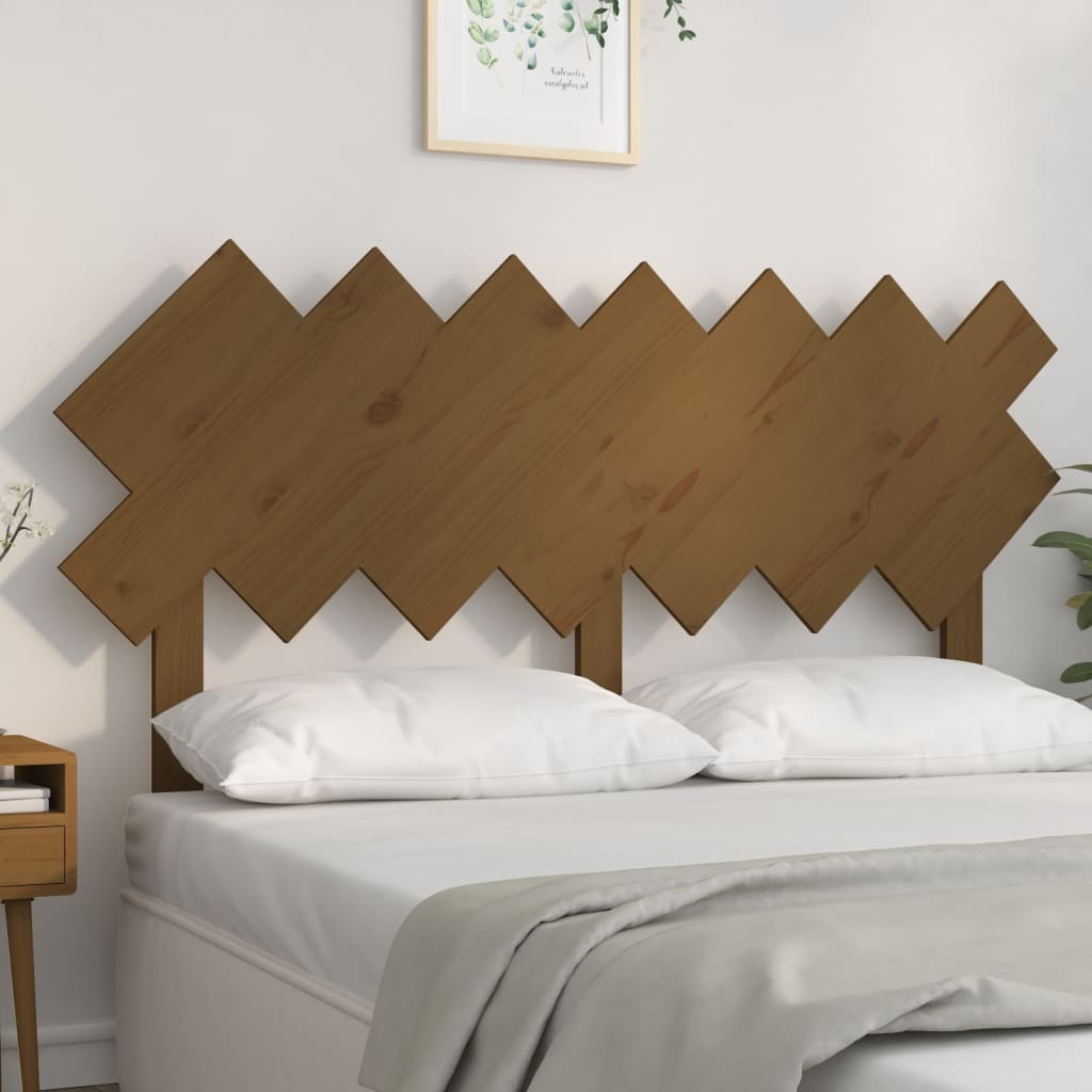 Testiera per Letto Ambra 141x3x80,5 cm Legno Massello di Pino - homemem39
