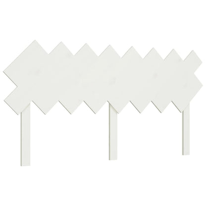 Testiera per Letto Bianca 159,5x3x80,5cm Legno Massello di Pino - homemem39