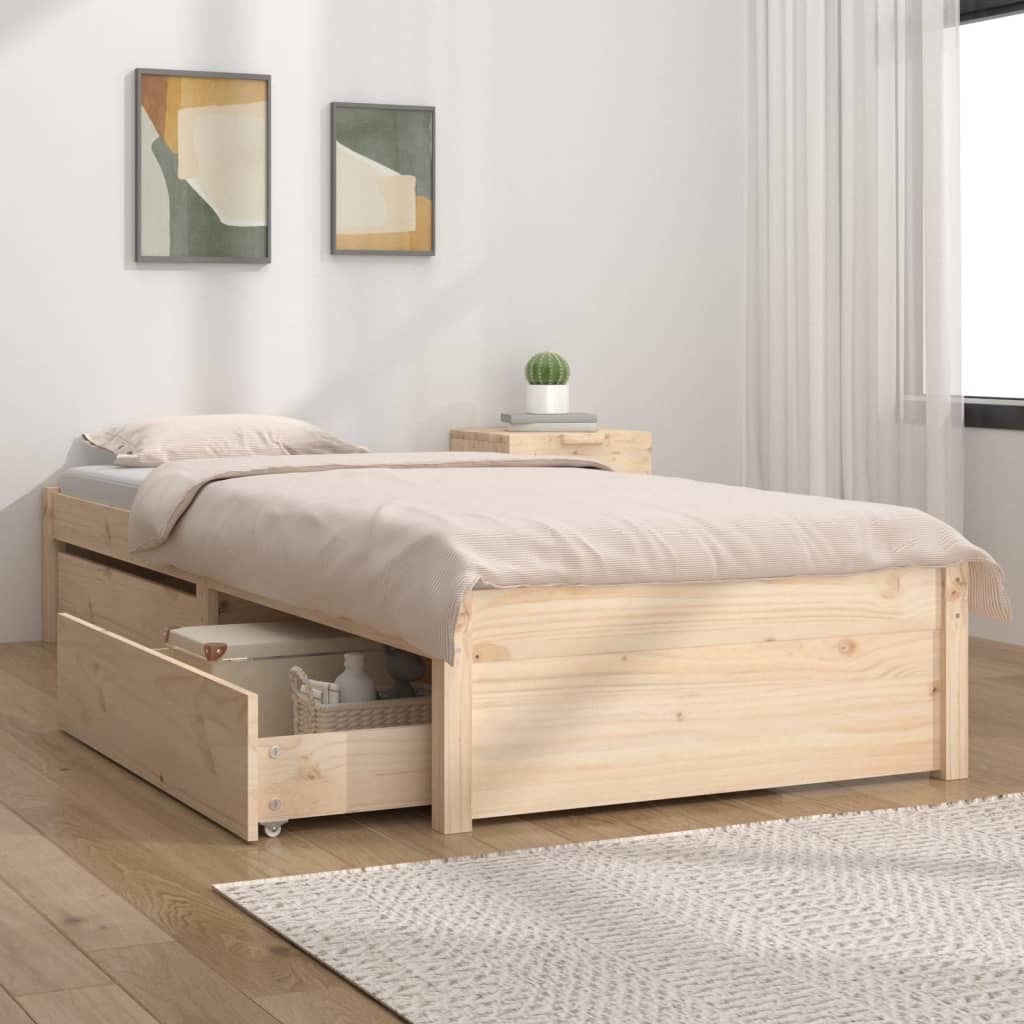 Giroletto con Cassetti 75x190 cm Small Single | homemem39