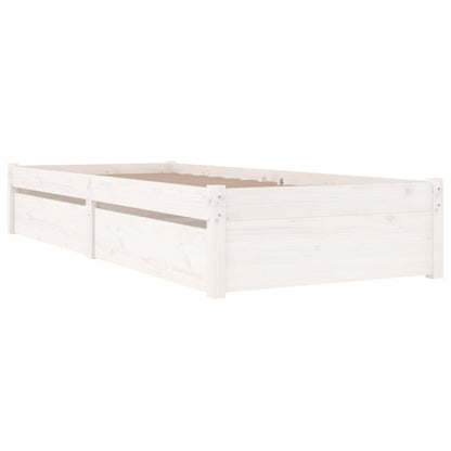 Giroletto Bianco con Cassetti 75x190 cm Small Single | homemem39