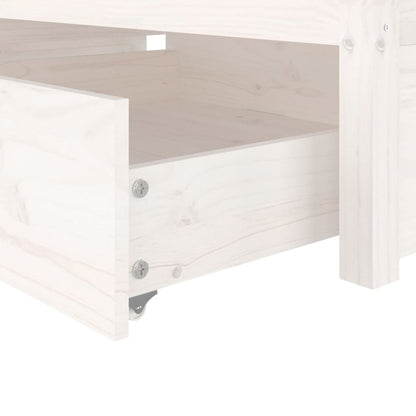 Giroletto Bianco con Cassetti 75x190 cm Small Single | homemem39