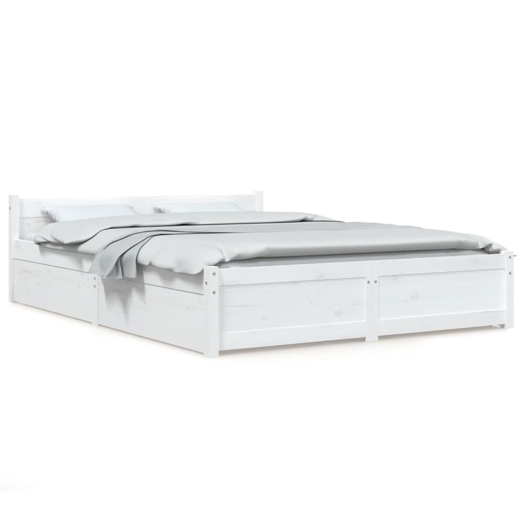 Giroletto con Cassetti Bianco 140x190 cm | homemem39