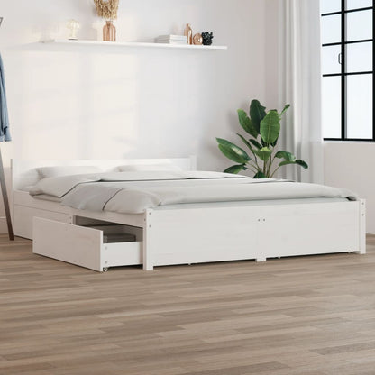Giroletto con Cassetti Bianco 140x190 cm | homemem39