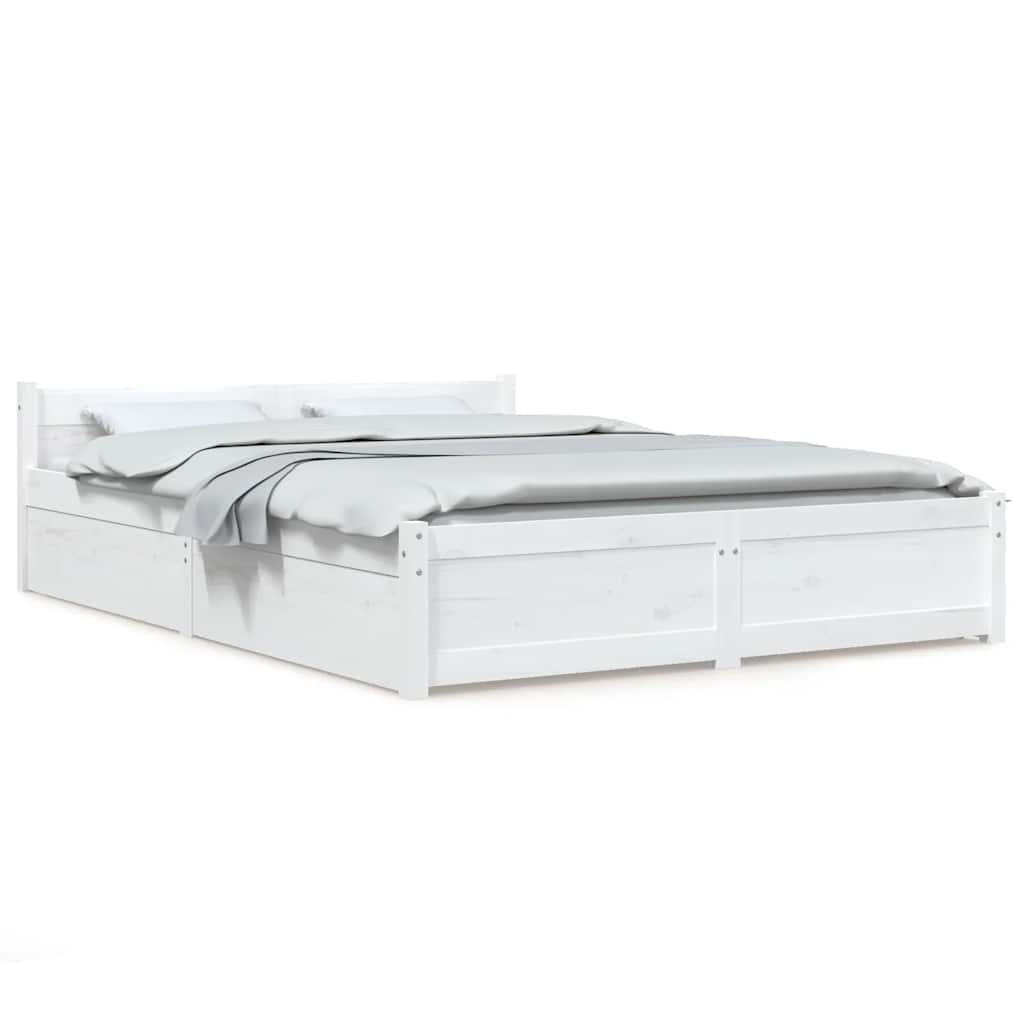 Giroletto con Cassetti Bianco 140x200 cm | homemem39