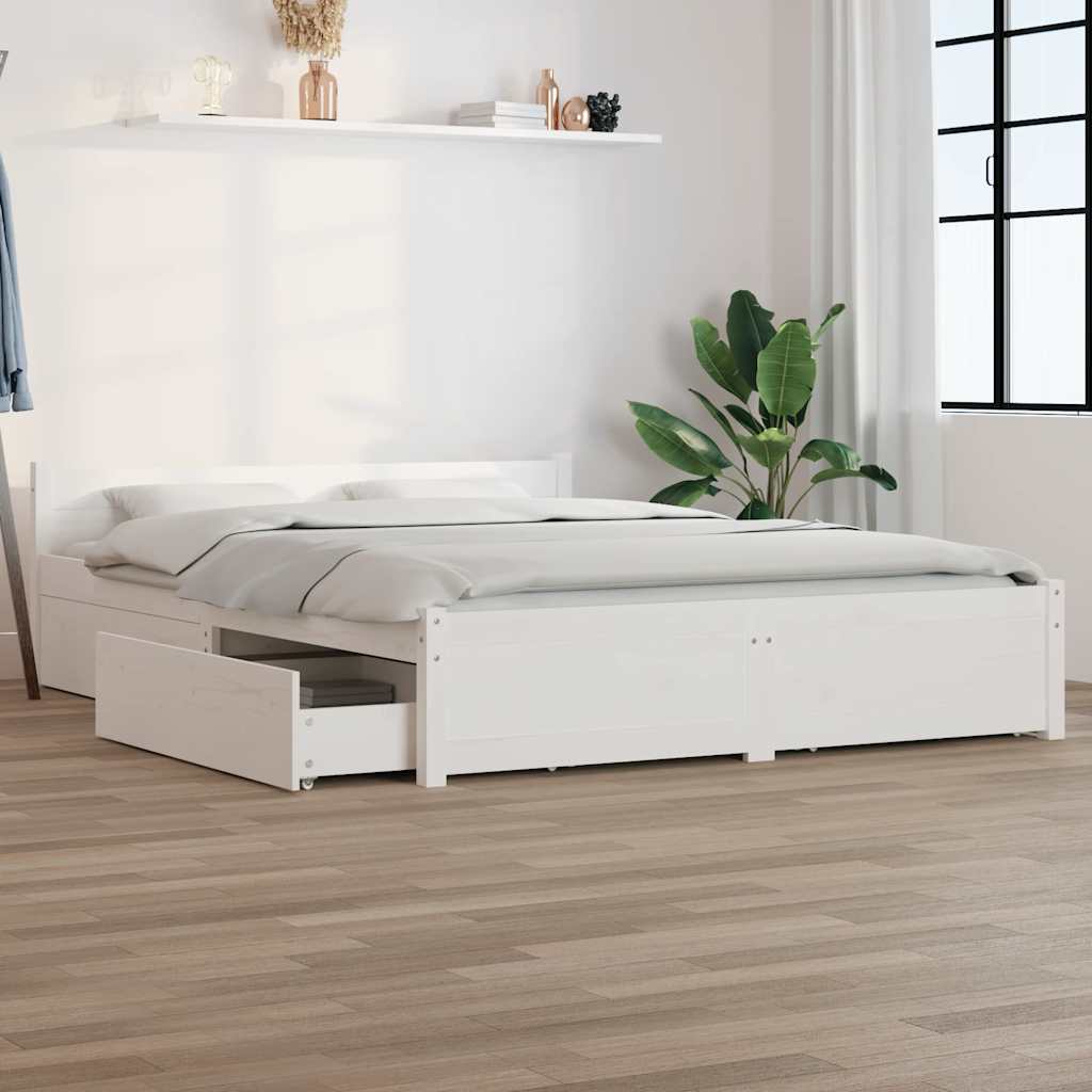 Giroletto con Cassetti Bianco 140x200 cm | homemem39